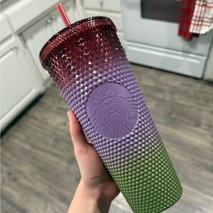 Mexico Exclusive Starbucks Multi Color Gradient Studded Venti Cup